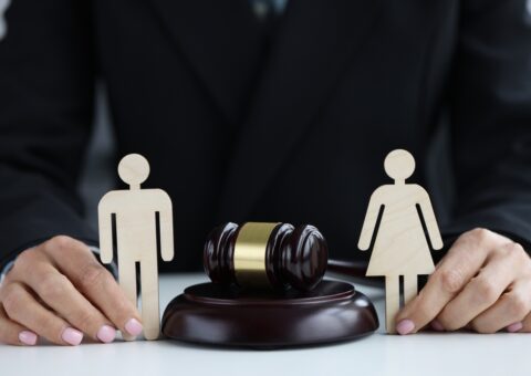 Family divorce and court image